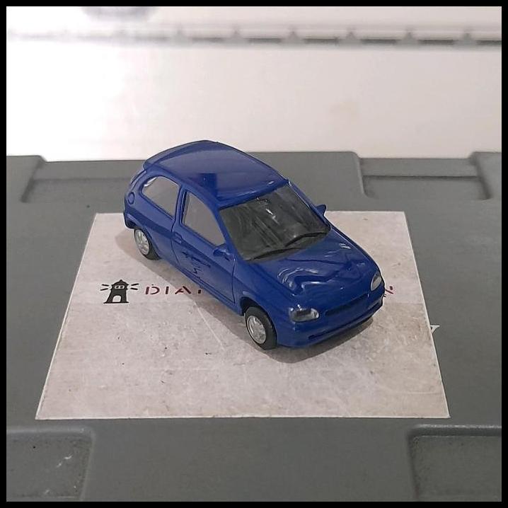 GRATIS ONGKIR HERPA SKALA 1:87 - OPEL CORSA COUPE BIRU  (HP17) 
