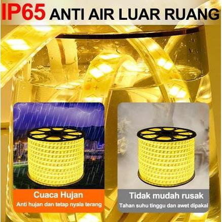 Golden LED METERAN LAMPU LED STRIP SELANG METERAN (10-20M) OUTDOOR DAN INDOOR LAMPU PLAFON LAMPU HIA