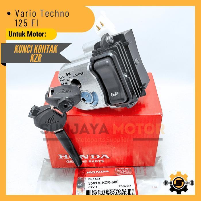 Keyset Original Honda Kzr Kunci Kontak Vario Techno 125 Fi Kunci Motor 1 Set Key Set Asli Konci Kont