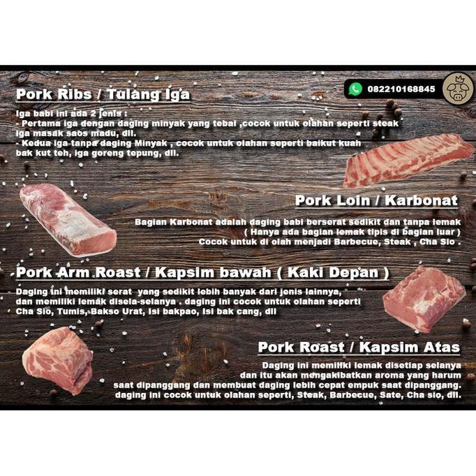 Daging Babi Kapsim Kembang Babi ( 1 KG )