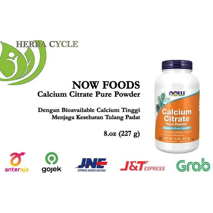 Now Food Calcium Citrate Pure Powder 227gr Now Calcium Citrate ORI US