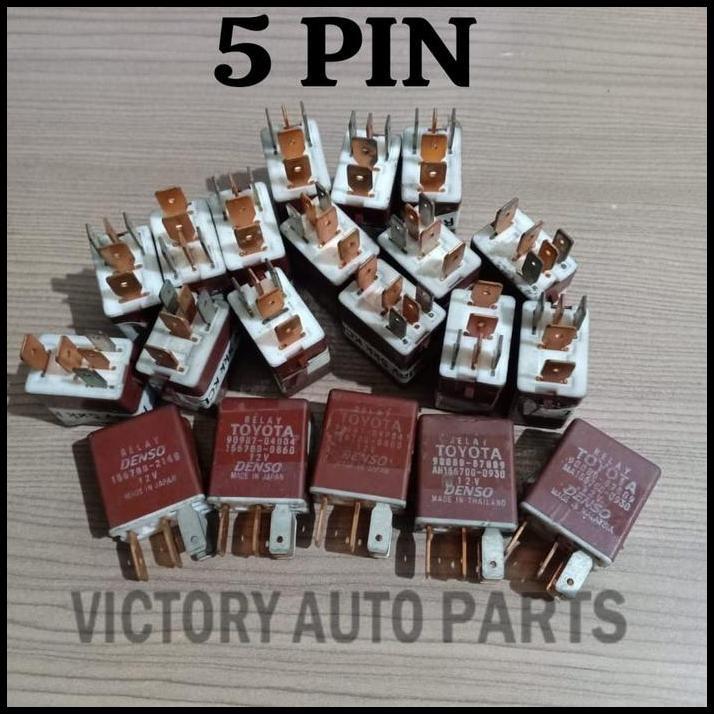 DISKON RELAY 4 PIN KAKI RELAY AC KIPAS ORO COPOTAN DENSO JAPAN