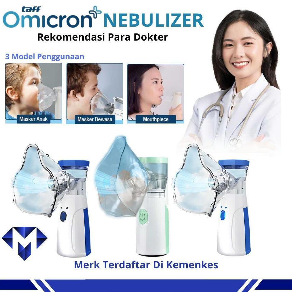 Maslinda Nebulizer Alat Uap Terapi Bantu Pernapasan Mengencerkan Dahak Portabel Handheld Inhaler Asm