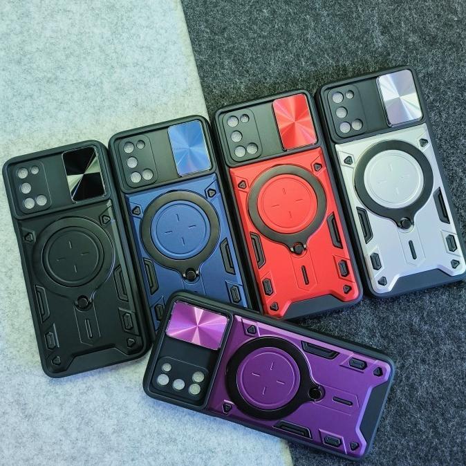 Terbaru Samsung A31 - Evox Army Military Flash Flip Lens Armor Case Shockproof