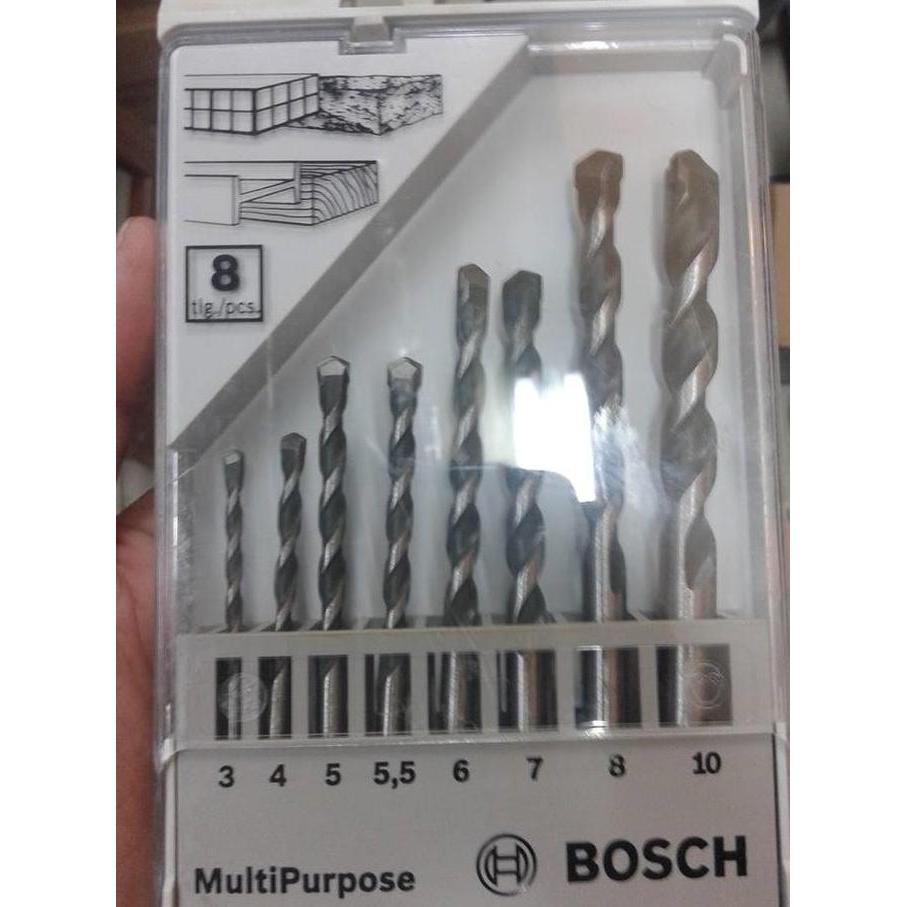 mata bor set bosch 8pcs / mata bor set multipurpose