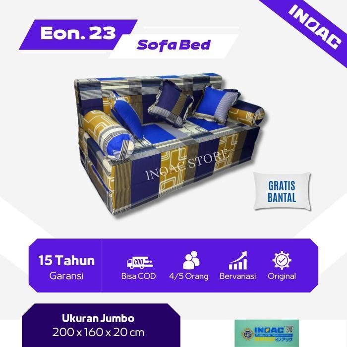 SOFABED MULTI FUNGSI 3IN 1 UK 200X160X20 CM INOAC D23 GARANSI 15 TAHUN