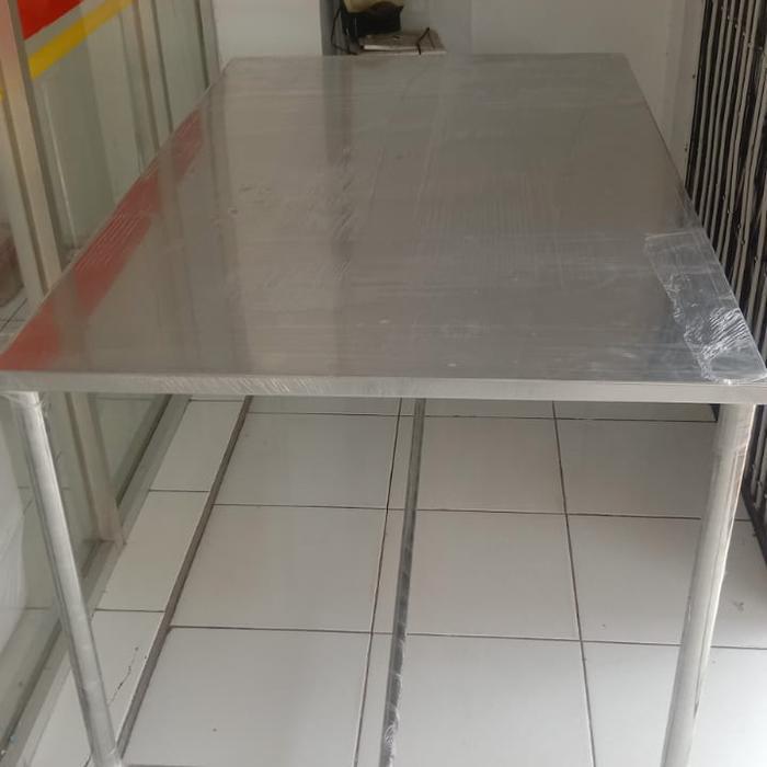 Meja stainless  steel  hairline
