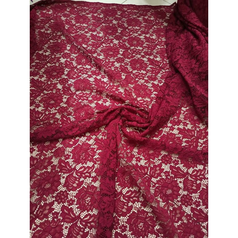 Kain Brokat/Kain Brokat Katun/Brukat Katun/Brokat Katun Meteran/Bahan Brokat/ Brokat Cotton Lace/ Br