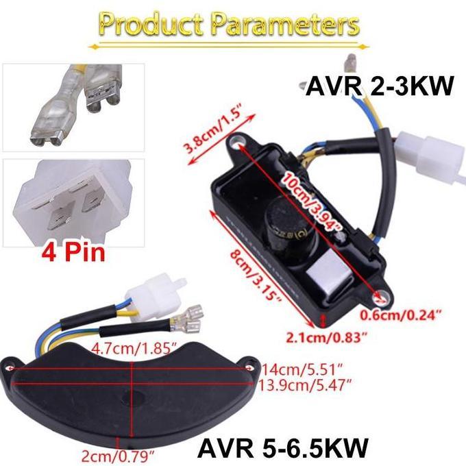 VIWIUWIU AVR Genset 2000 - 3000 Watt / AVR Genset Oval 5000 - 6500 Watt 1 Phase 6 Kabel