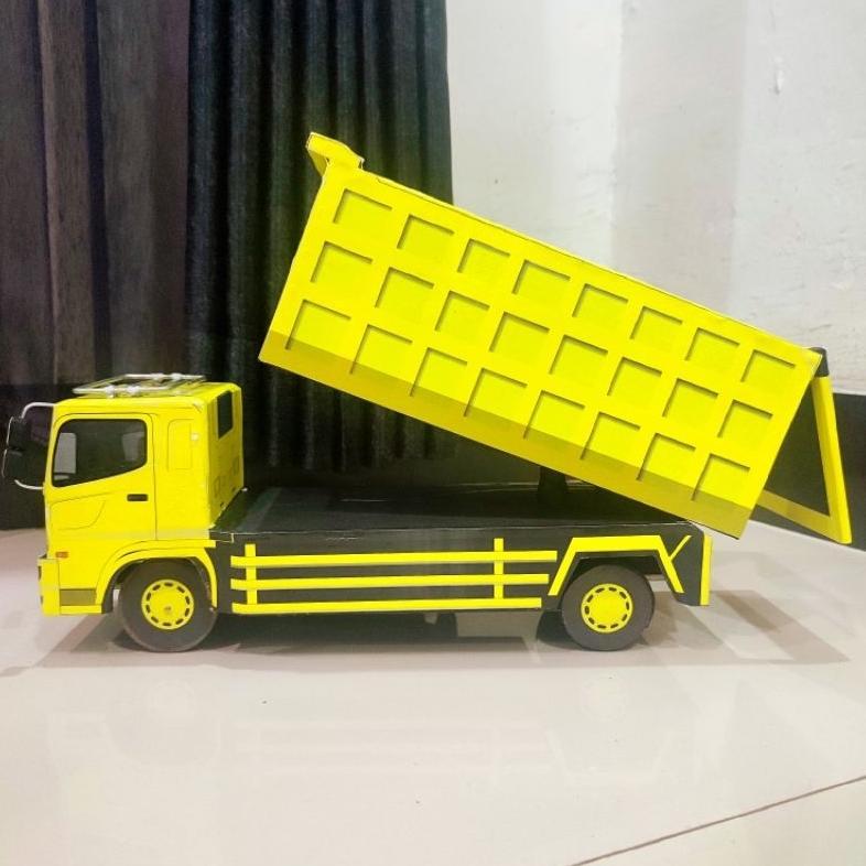 RECOMMENDED Hino 500 Dump Muatan Pasir Mainan Anak Miniatur Truk Dump Jungkit Termurah