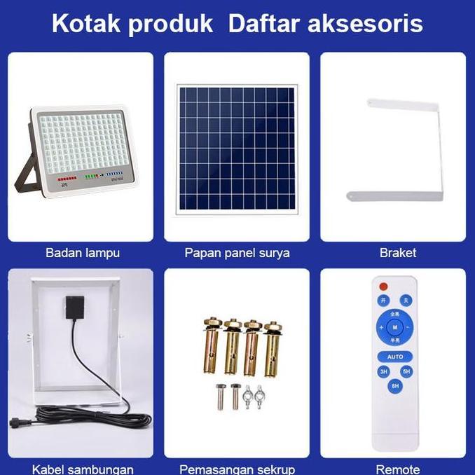 Garansi 10 tahunsolar lampu 2000W Lampu tenaga matahari Lampu led surya Solar cell Lampu outdoor Sup
