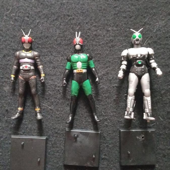 HG Gashapon 9 Cm Kamen Rider Black, Kamen Rider Black RX, Shadowmoon by Bandai