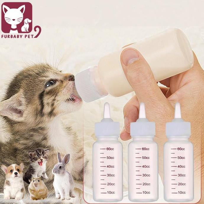 FOWERLEB Dot Anak Kucing Baru Lahir Botol Kucing Anjing + Sikat+Dot