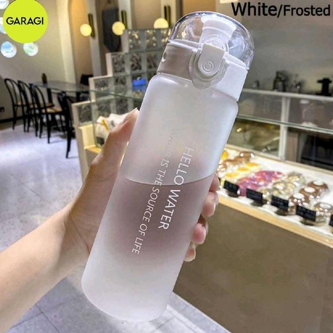 AWAYESH BOTOL AIR MINUM PLASTIK FROSTED SPORTS WATER BOTTLE