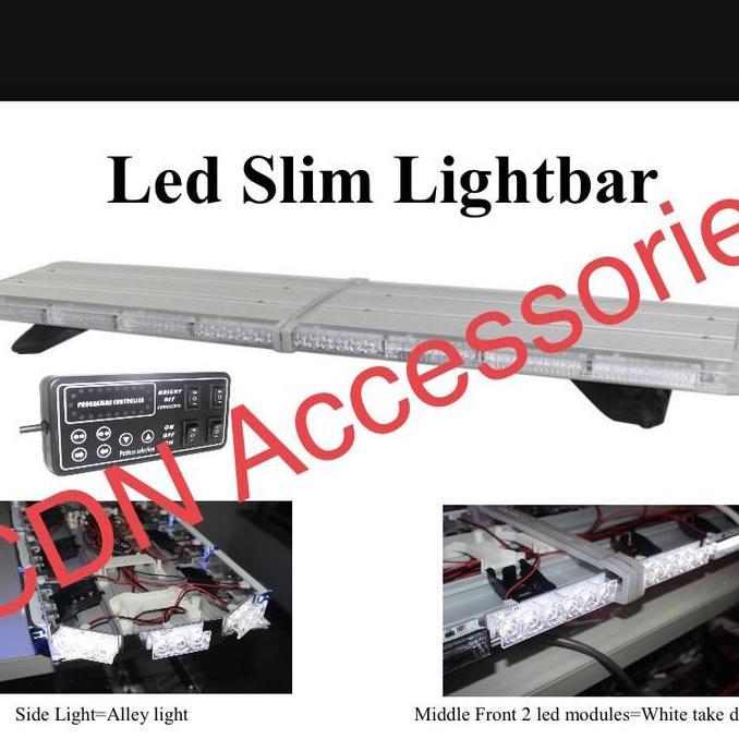 Lampu Rotary LED Lightbar Ambulance Ambulan warna Merah murah
