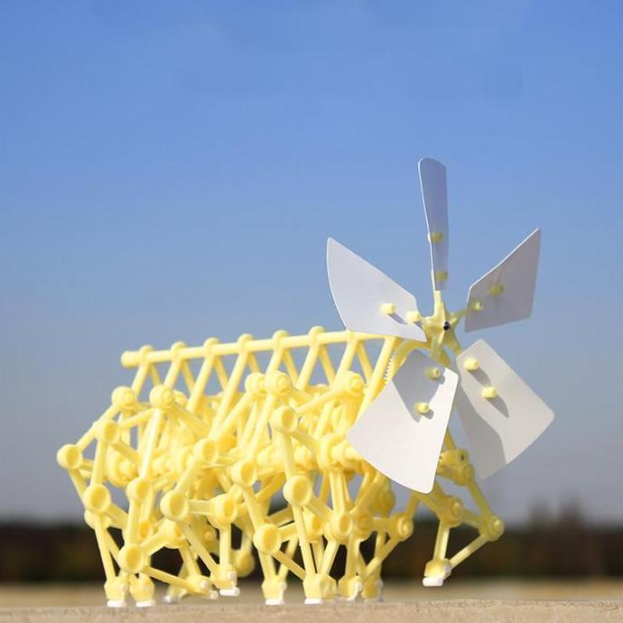 HAZTFRIOR Robot Binatang Bionik Bertenaga Angin / Mainan Anak Edukasi Diy / Mainan Perakitan DIY