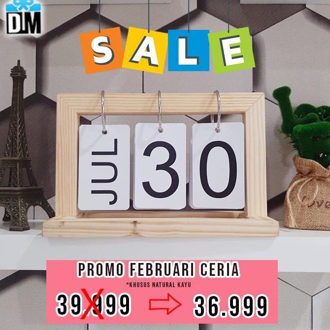 Kalender Abadi Everlasting Calendar Kalender Kayu meja Unik Kalender 2021 2022 2023 Dekorasi Rumah H