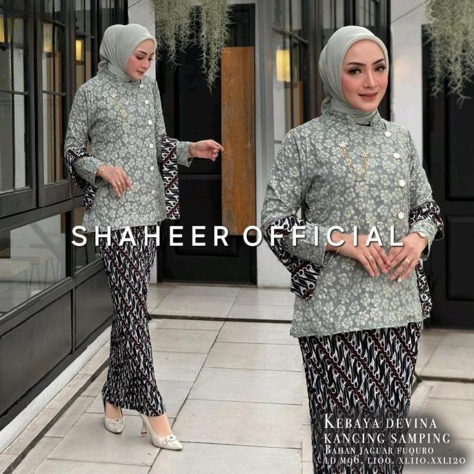 (sh) [free hijab] kebaya janggan bahan fukuro devina // kebaya modern // kebaya jawa // kebaya lamar