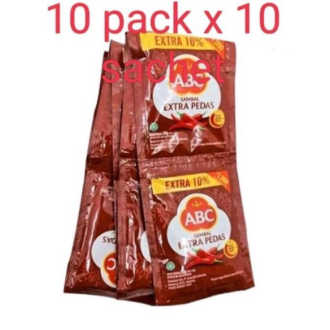 saos ABC extra pedas10 pak (100 sachet) Saus GS