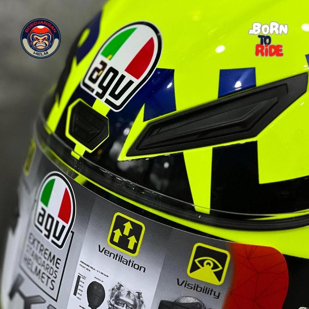 Ready Agv Helm K1 Grapich - Rossi Mugello 2016 - Agv Original K1 - Helm Agv Full Face Berkualitas