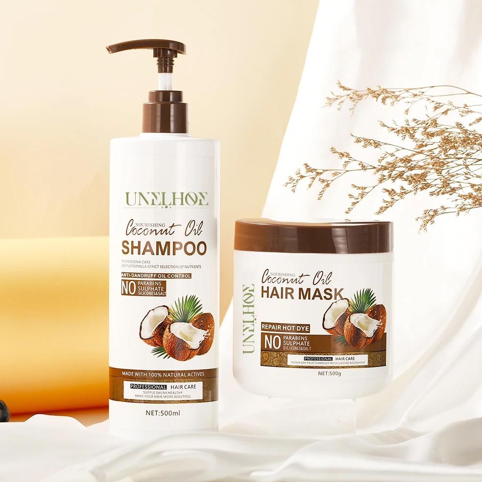 Unelhoe Sampo Anti Ketombe 500Ml Dan Rontok Menghilangkan Jerawat Perawatan Rambut Pelembap Sampo An