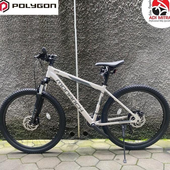 POLYGON MONARCH SEPEDA MTB 27.5 INCH FRAME ALLOY FORK SUSPENSION 3X7 SPEED MECHANICAL DISC BRAKE ROD