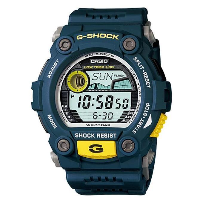 Jam Tangan Pria Digital Casio G-Shock G-7900-2DR G7900 G-7900 Blue Resin Band