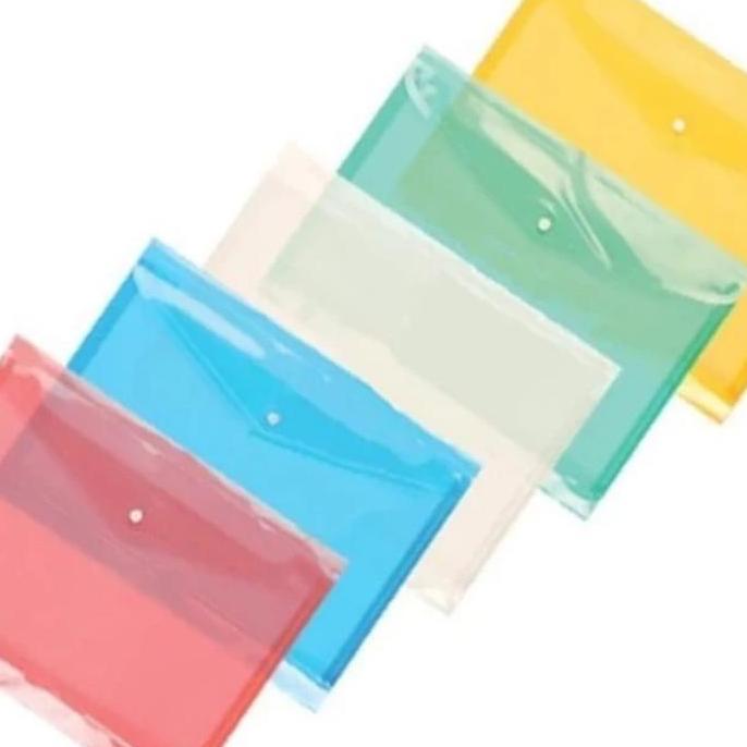 map kancing plastik folio dokumen/1 pak isi 12pcs ready
