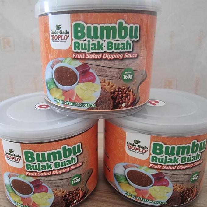 Bumbu Rujak Buah Boplo / Bumbu Rujak Buah Kacang Mede
