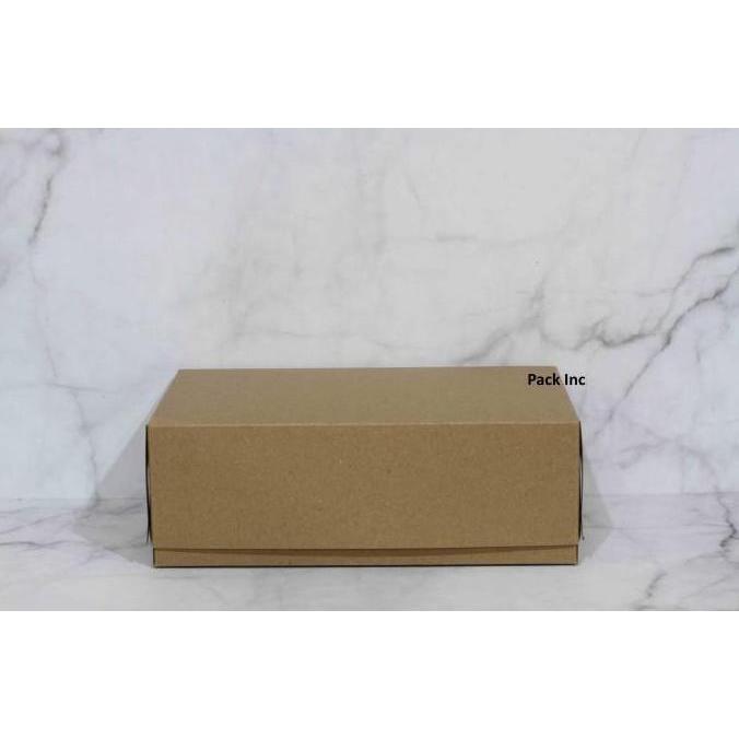 Box Kraft Craft Dus Coklat Kue Roti 22x14x7.5 cm Laminasi 325 50pcs