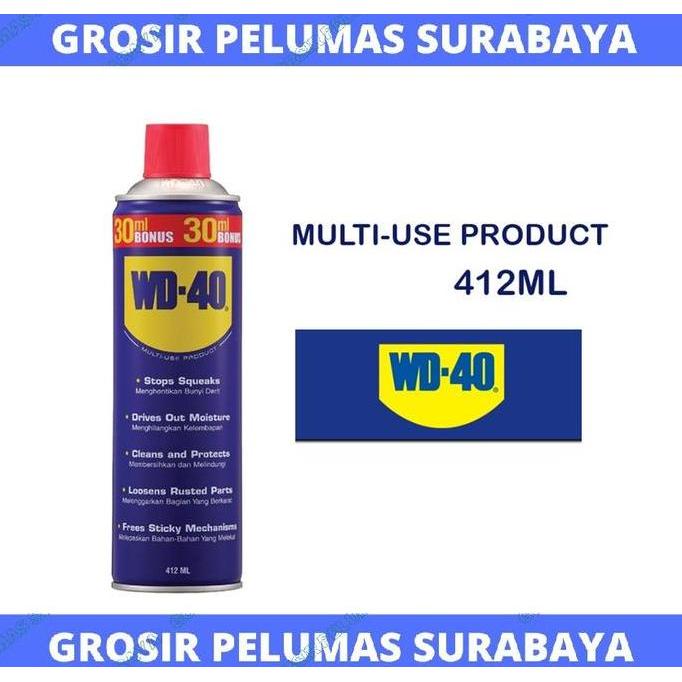 Promo Original WD-40 412ml WD40 WD 40 besar 412 ML Multipurpose Penetrant Anti karat spray Diskon
