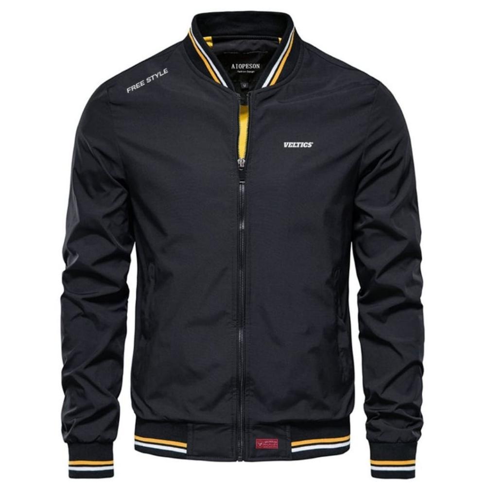 DISKON Veltics Jaket Bomber Retro Freestyle Jaket Parasut Pria Wanita simple Jaket Motor Waterproof