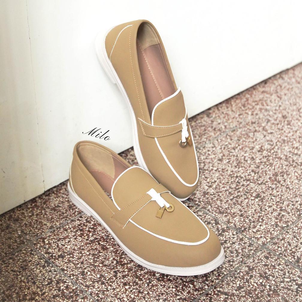TERLARIS SAHIKU - Olivier Loafers Sepatu Wanita Daily Shoes Woman Flatshoes Casual Ringan Anti Slip
