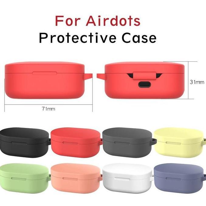 Soft Case Silikon Kompatibel Untuk TWS Xiaomi Mi True Wireless Earbuds Basic 2 ( Redmi Airdots / red