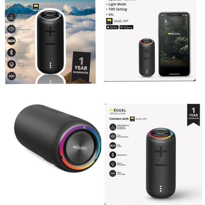 NEW Speaker Eggel Terra 3s yg terbaru dari Eggel, app Eggel. Ultra Bass Bluetooth Wireless Equalizer