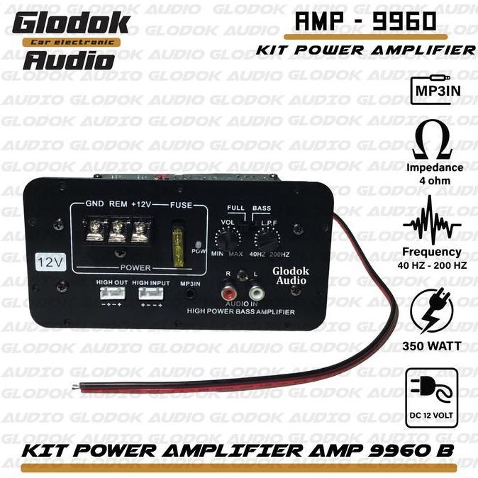 Kit power amplifier bastub aktif 350 watts