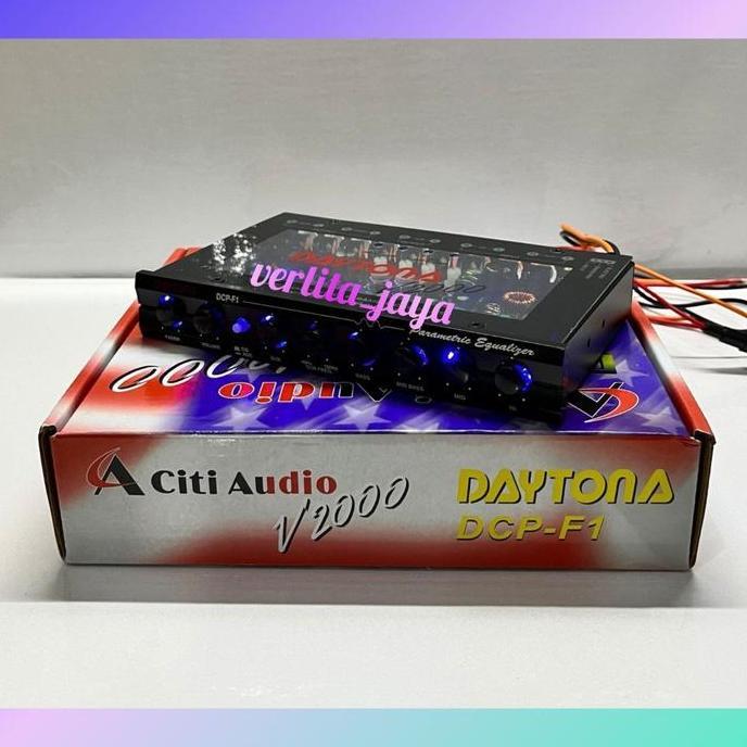 SUPER HEMAT - PARAMETRIK EQUALIZER DAYTONA DCF-F1 V2000 TERMURAH CAR AUDIO MOBIL