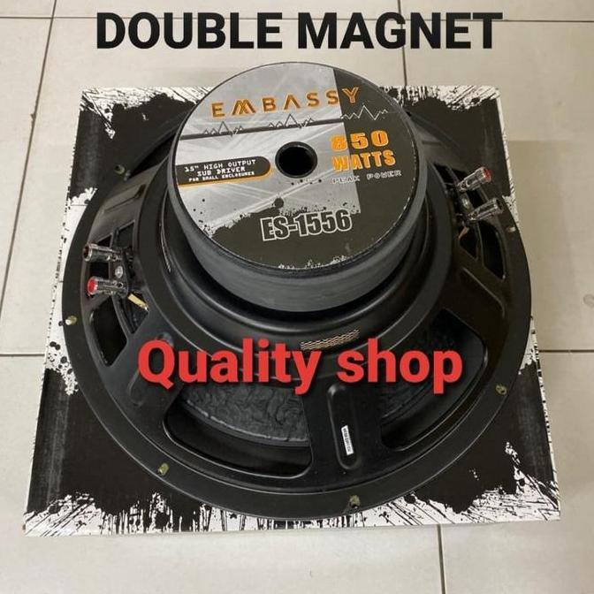 CLEARANCE SALE - SPEAKER SUBWOOFER EMBASSY 15 INCH DOUBLE MAGNET DAN DOUBLE COIL BARU