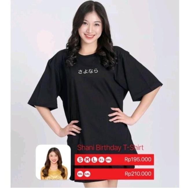 Kaos Shani Indira Hitam Jkt48 Hitam Birthday T-Shirt -