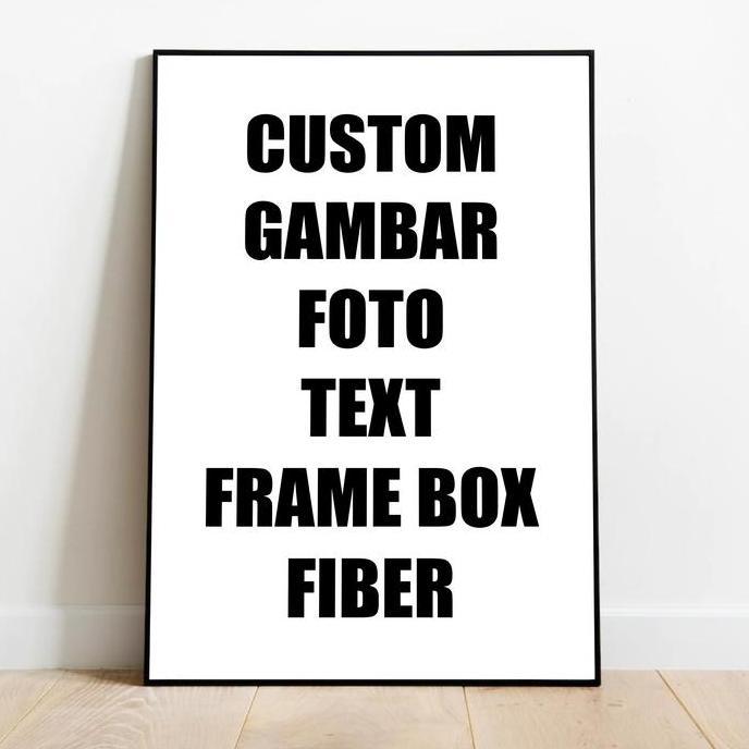 TERLARIS HIASAN DEKORASI PAJANGAN DINDING FRAME BLOK FIBER CUSTOM GAMBAR FOTO