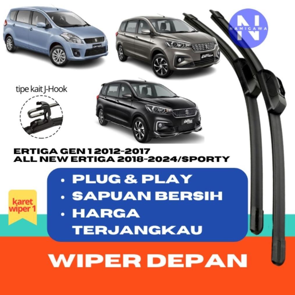 DISKON WIPER ERTIGA 1 SET DEPAN KANAN KIRI FRAMELESS WIPER ERTIGA 2012 - WIPER ERTIGA 2020