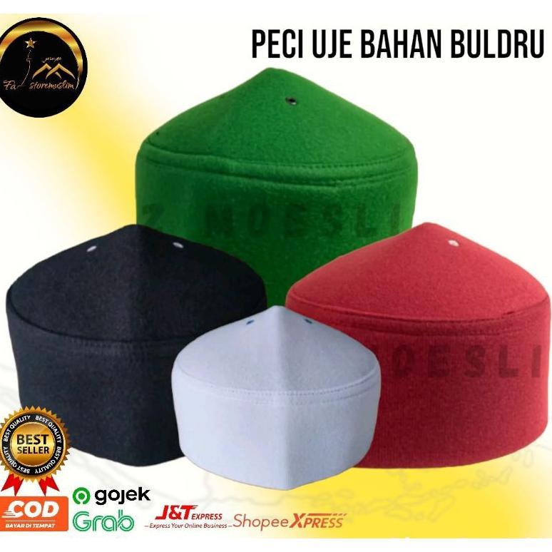 Recommended Peci Uje / Peci Mesir / Peci Polos / Peci Putih Peci Polos Hitam Kopiah Songkok