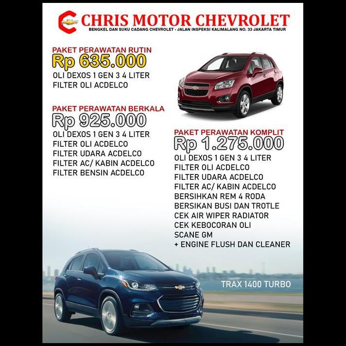 BEST DEAL PAKET GANTI OLI CHEVROLET TRAX Q8 DEXOS 1 GEN 2 FILTER OLI OEM 
