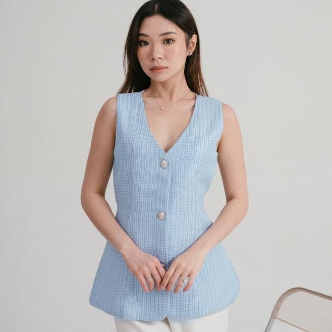 Foxquinn - Solenne Foxquinn Solenne Top Blouse Wanita Atasan Casual