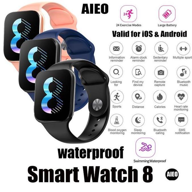 HUAWEI Jam Tangan Smart watch Pro Series 8 Full Layar Terbaru Original