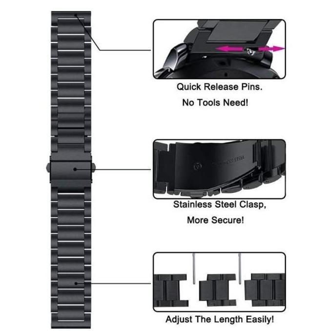 STAINLESS STEEL METAL BAND STRAP TALI JAM XIAOMI MI WATCH S1 ACTIVE