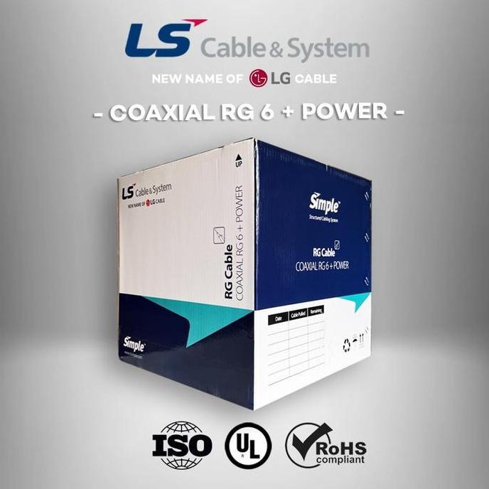 Grosir Ls Coaxial Cable Rg6 + Power