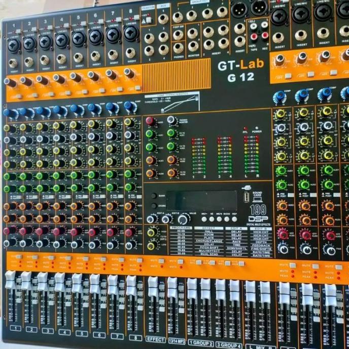 Murah Mixer Audio Gt Lab G-12 / G12 12 Channel By Rdw Original