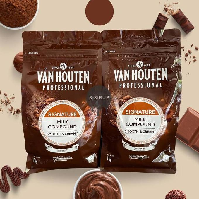 1KG Vanhouten Professional Compound / Chocolate Van Houten / Van Houten Dark / Milk / White / Barry 