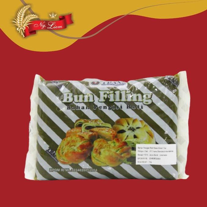 TRANS Bun Filling / Pengisi Roti / Isi Moon Cake GREEN TEA 1 kg